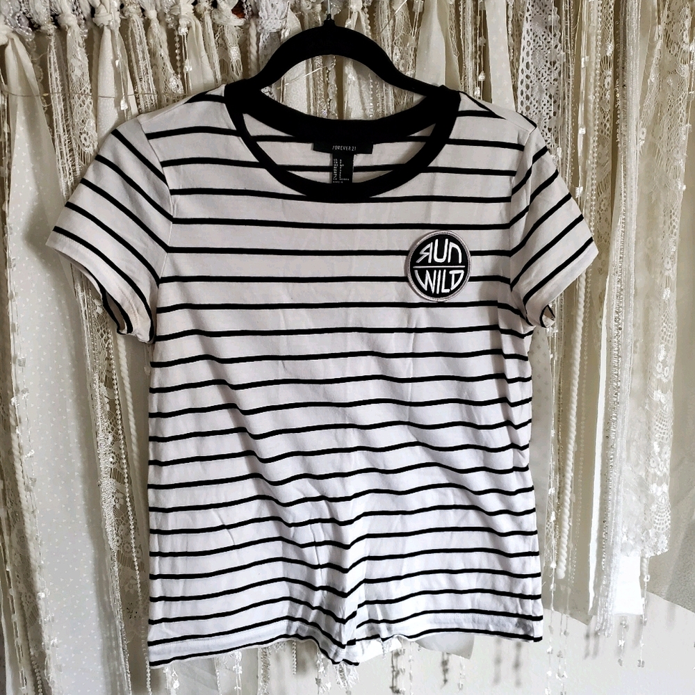 Run Wild Striped Tee